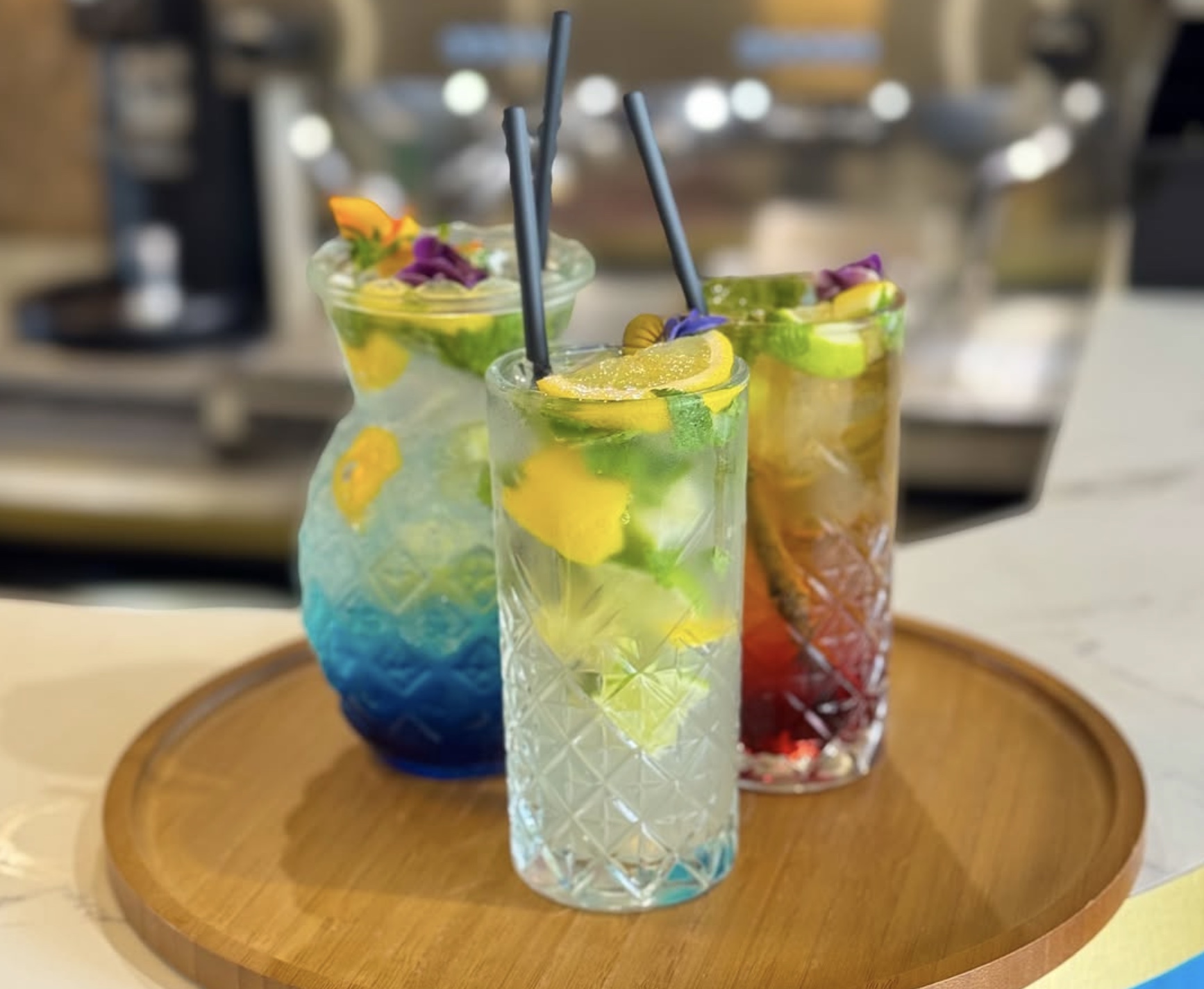 Signature drinks and brunch dishes at Peckish Café, Huddersfield